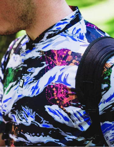 Tiger Splatter Henley Polo Henley Polo Greater Half